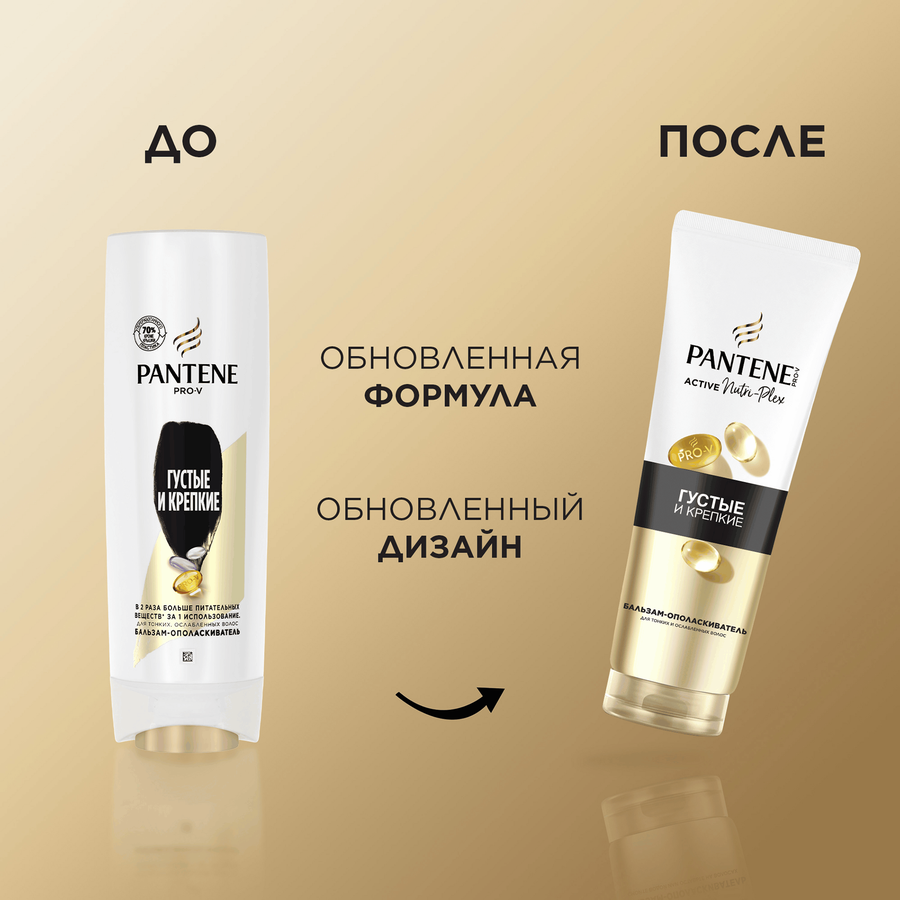 Бальзам-ополаскиватель для волос PANTENE Густые и крепкие, 275мл, превью