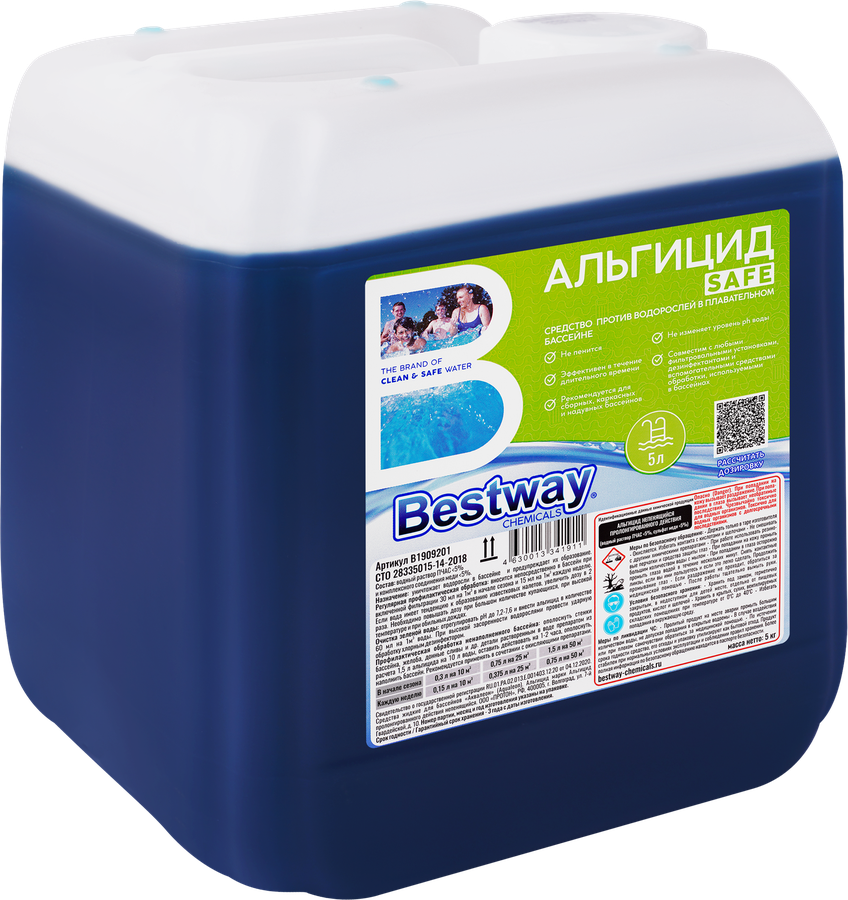 Альгицид для бассейна BESTWAY CHEMICALS против зелени и водорослей, Арт. B1909201, 5л, превью