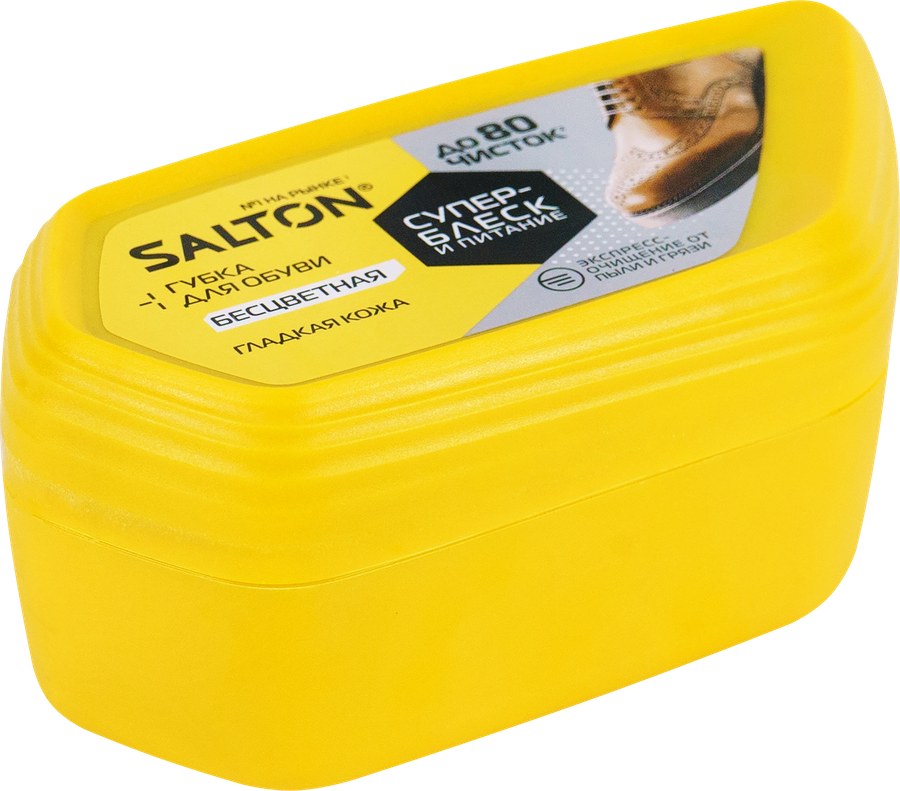 Губка для обуви из гладкой кожи SALTON Волна с норковым маслом, предпросмотр