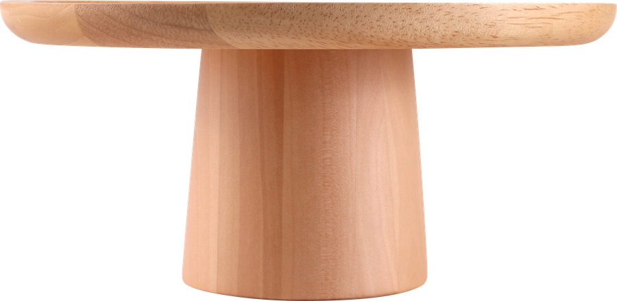 Блюдо сервировочное HOMECLUB Wood, на подставке, 23см, дерево, Арт. NYWC-1, предпросмотр