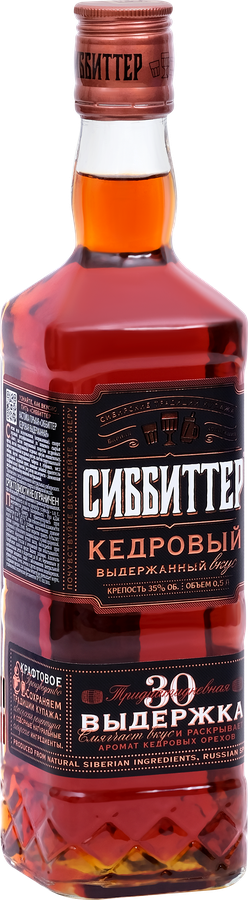 Настойка СИББИТТЕР Кедровая выдержанная 35%, горькая, 0.5л, предпросмотр