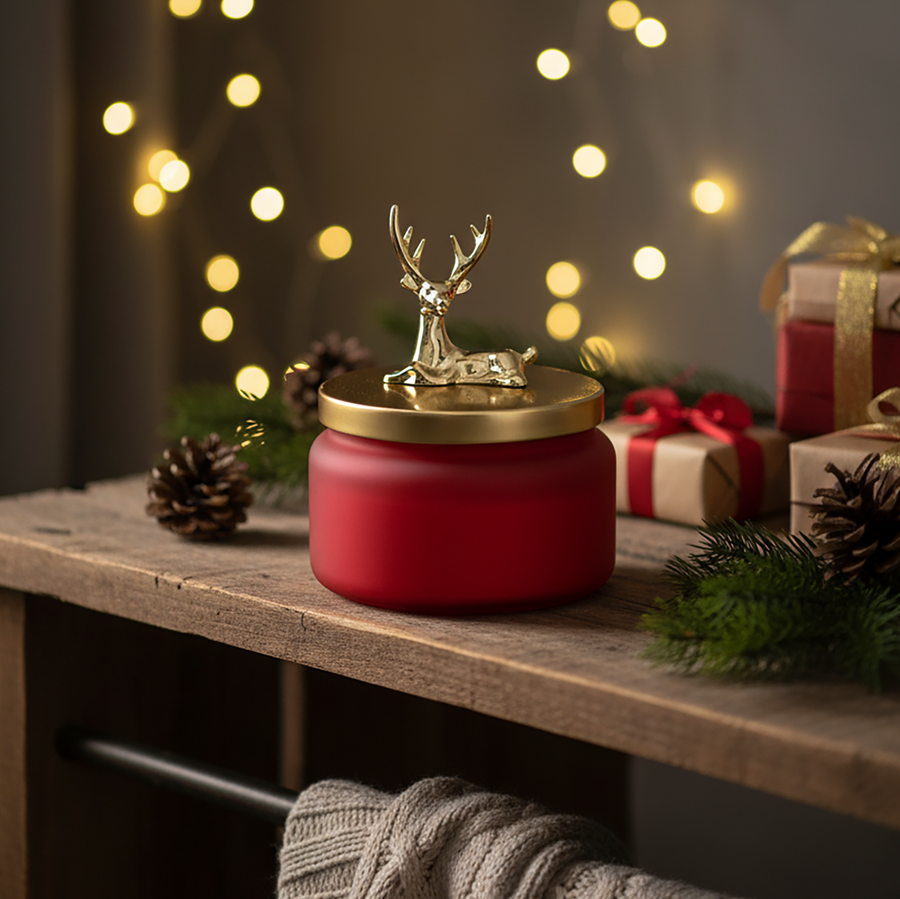 Свеча ароматическая HOMECLUB NY Deer, 10см, воск, Арт. KW11253, предпросмотр