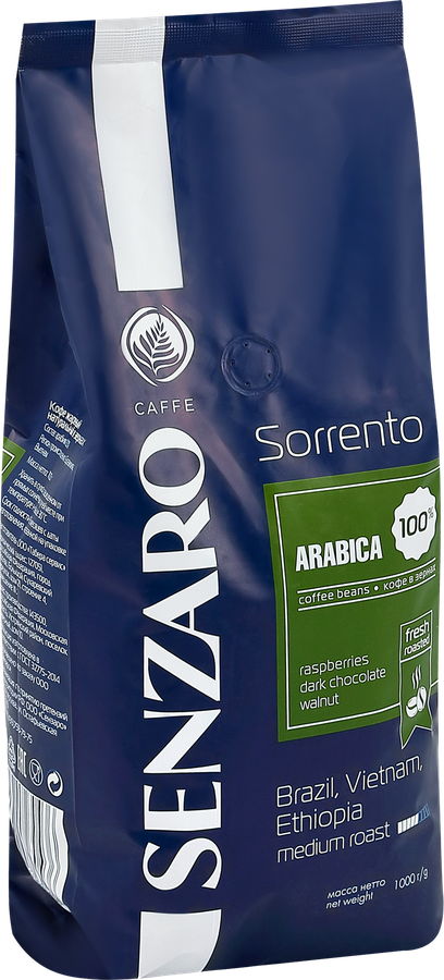 Кофе зерновой SENZARO Sorrento, 1кг, превью