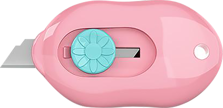 Нож канцелярский ERICHKRAUSE Cloud Mini Pastel, мини формат, в ассортименте, превью