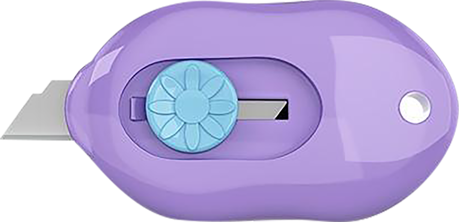 Нож канцелярский ERICHKRAUSE Cloud Mini Pastel, мини формат, в ассортименте, превью