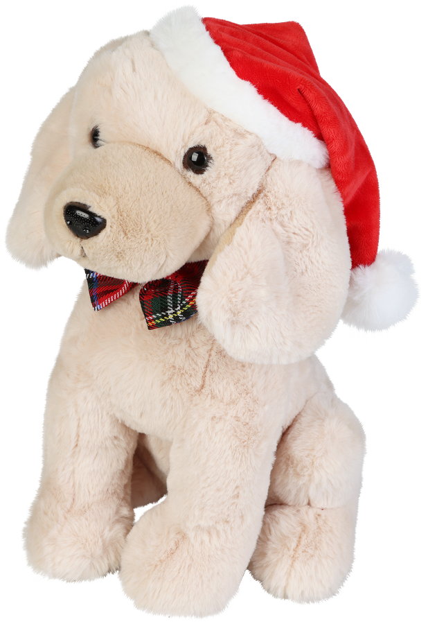 Игрушка мягкая BIGGA Собачка новогодняя, 30см, Арт. M2108430, предпросмотр