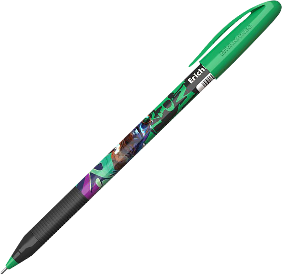 Ручка шариковая ERICHKRAUSE U-109 Stick Grip Dino Art 1.0, Ultra Glide Technology, синий, предпросмотр