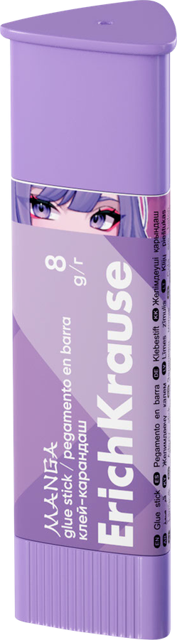 Клей-карандаш ERICHKRAUSE Prism Manga, в ассортименте, 8г, превью