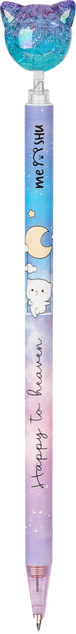 Карандаш механический MESHU Cute Cats, 0,7мм, софт-тач, с топпером, в ассортименте, превью