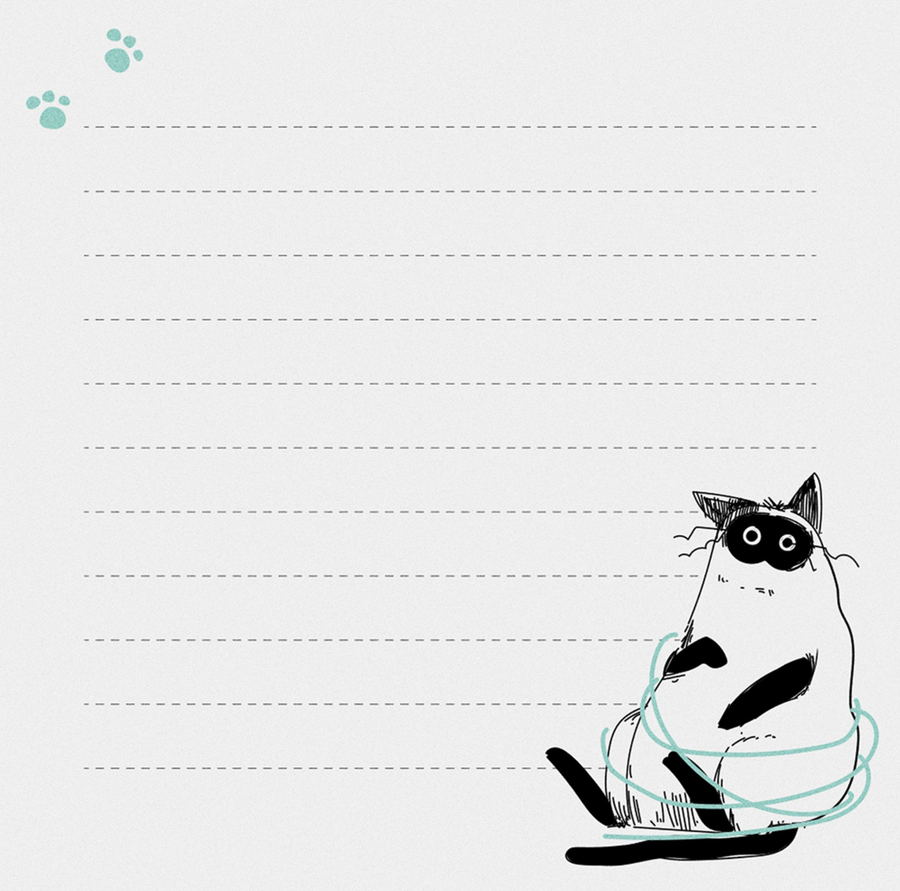Блок для записей MESHU Freak cats 8,5х8,5см, 100 листов, на склейке, предпросмотр