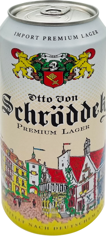 Пиво светлое OTTO VON SCHRODDER Premium Lager фильтрованное пастеризованное 4,9%, 0,5л, превью