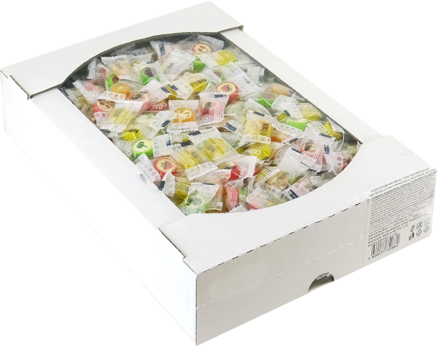 Карамель леденцовая DENDY CANDY Olite, картинки с фруктовым вкусом, весовые, предпросмотр