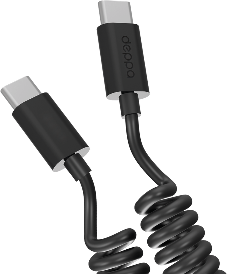 Дата-кабель DEPPA USB-C-USB-C, 3A, витой, 1,5м, черный, Арт. 72327, предпросмотр