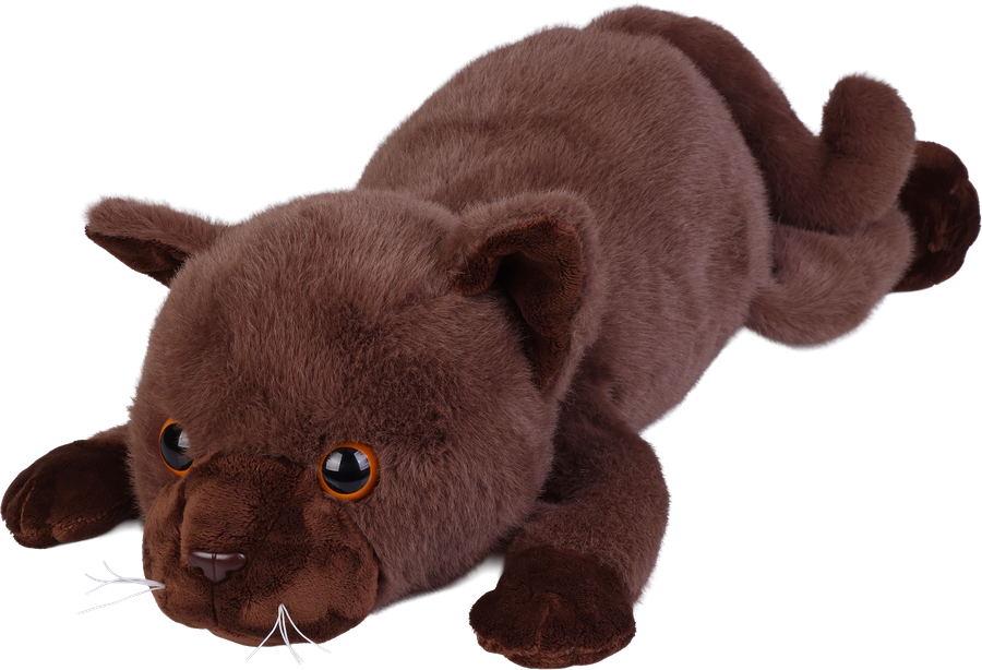 Игрушка мягкая BIGGA Котик в переноске, серый, 60см, Арт. Y2428760, предпросмотр