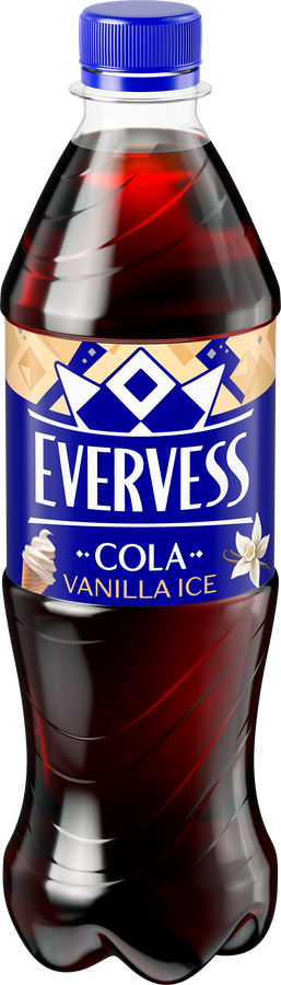 Напиток EVERVESS Cola Vanilla Ice Ванильное мороженое сильногазированный, 0.5л, превью