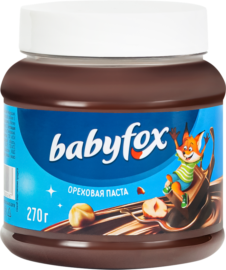 Паста шоколадно-ореховая BABYFOX, 270г, предпросмотр