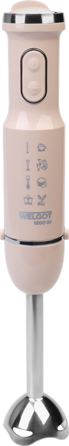 Блендер погружной WELGOT Retro, 4в1, 1200Вт, Арт. BT-HB01, предпросмотр