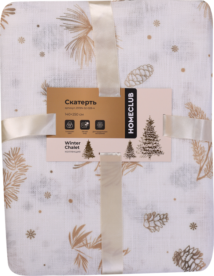 Скатерть HOMECLUB Winter Chalet Spring 140х250см, Арт. 2919N-52-028-4, превью
