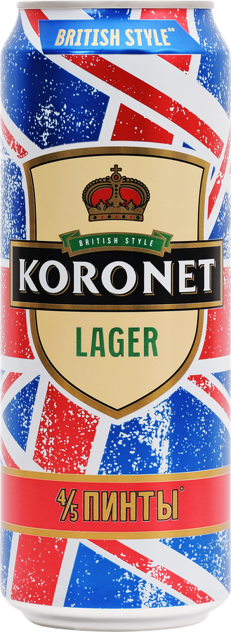 Пиво светлое ЛИДСКОЕ Koronet Lager пастеризованное 4,6%, 0,45л, предпросмотр