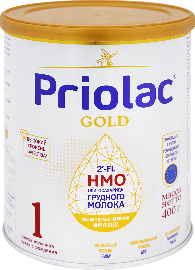 Смесь молочная PRIOLAC Gold 1, с рождения, 400г, превью