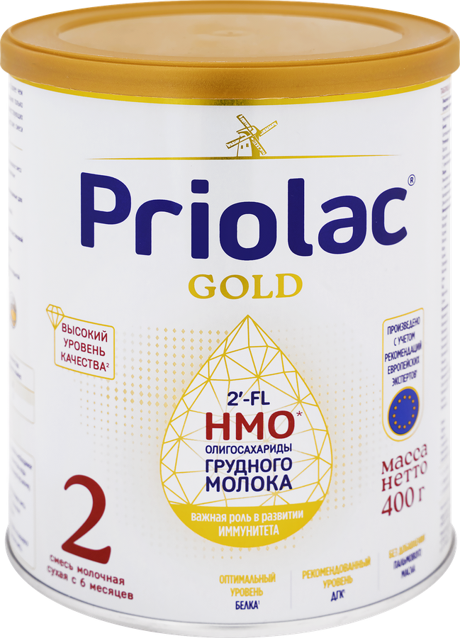 Смесь молочная PRIOLAC Gold 2, с 6 месяцев, 400г, превью