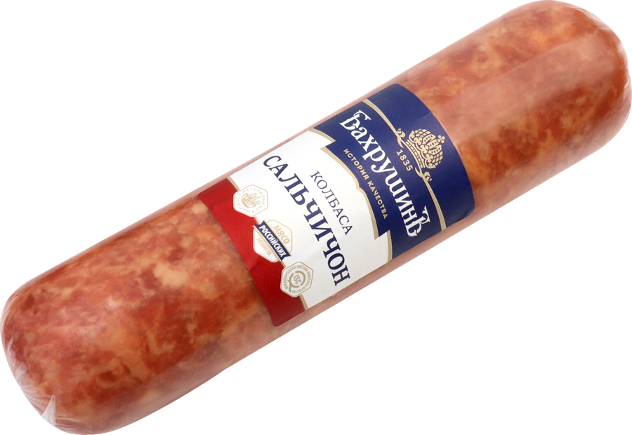 Колбаса сырокопченая БАХРУШИНЪ Сальчичон, весовая, предпросмотр