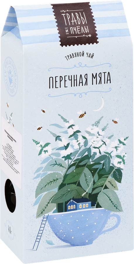 Чай травяной ТРАВЫ И ПЧЁЛЫ Перечная мята, 40г, превью