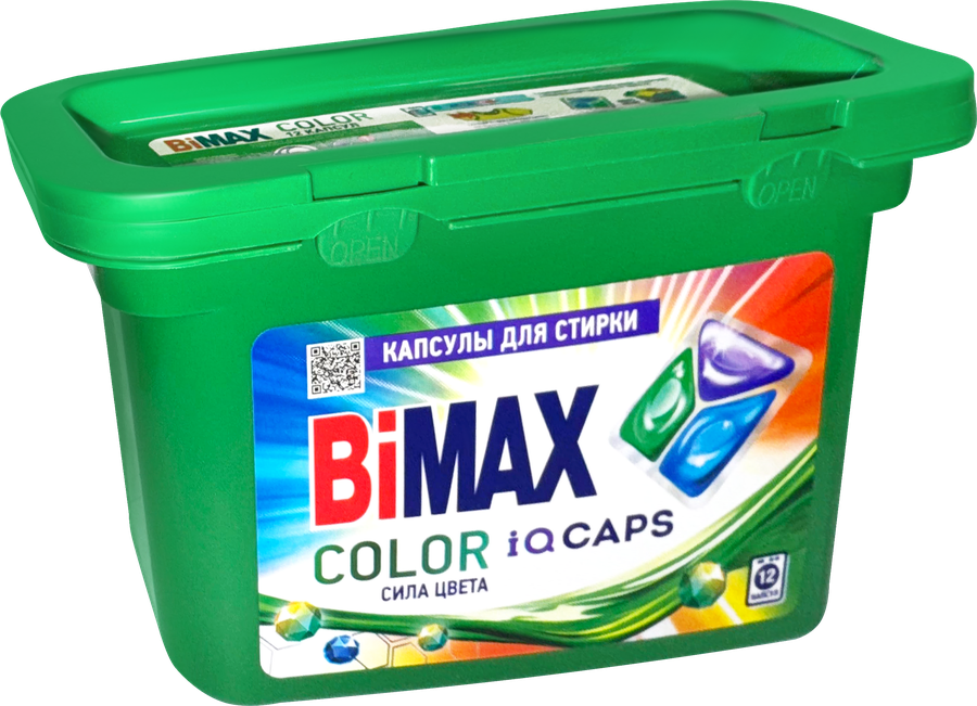 Капсулы для стирки BIMAX Color, 12шт, предпросмотр