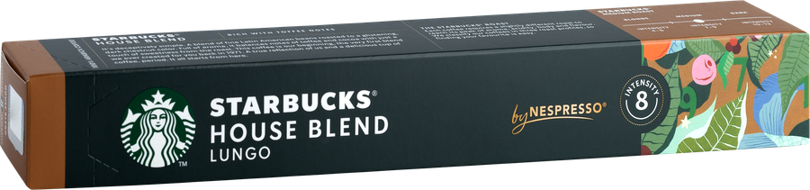 Кофе молотый в капсулах STARBUCKS House Blend Lungo, 10кап, превью