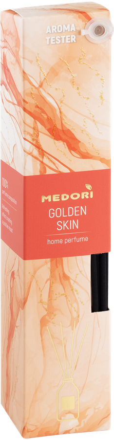 Диффузор MEDORI Golden skin, с пробником аромата и фибровыми палочками, 50мл, Арт. TH-2022, предпросмотр