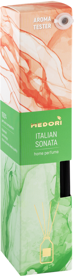 Диффузор MEDORI Italian Sonata, с пробником аромата и фибровыми палочками, 50мл, Арт. TH-2030, предпросмотр