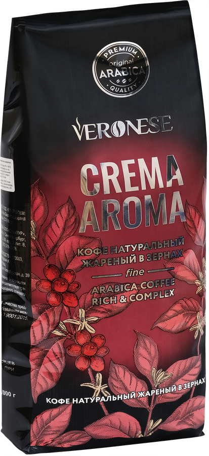 Кофе зерновой VERONESE Crema Aroma, 1000г, превью