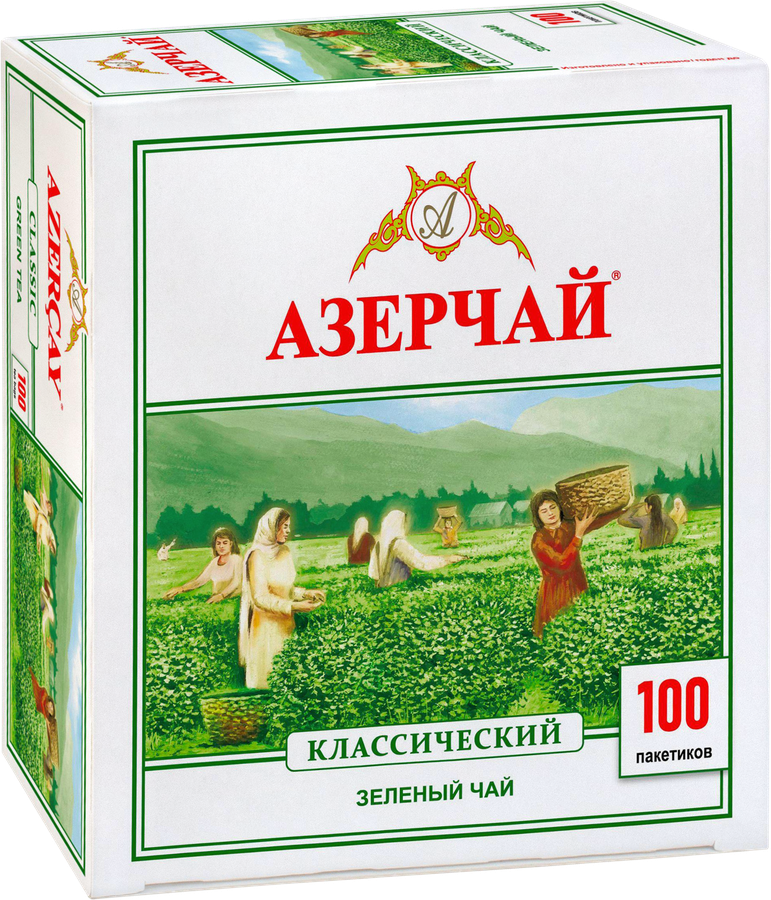 Чай зеленый АЗЕРЧАЙ Классический, 100пак, превью
