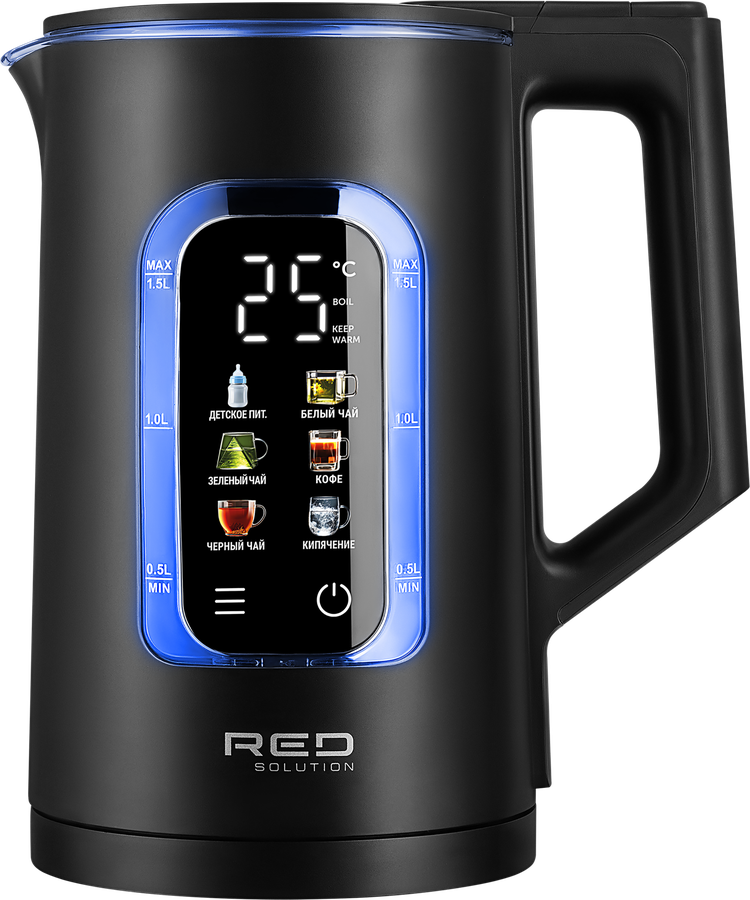 Чайник RED SOLUTION 1500Вт, 1.5л, пластик, стекло, Арт. G125D, предпросмотр