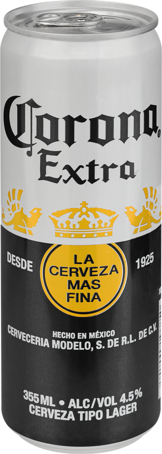 Напиток пивной светлый CORONA Extra фильтрованный пастеризованный 4,5%, 0,355л, превью