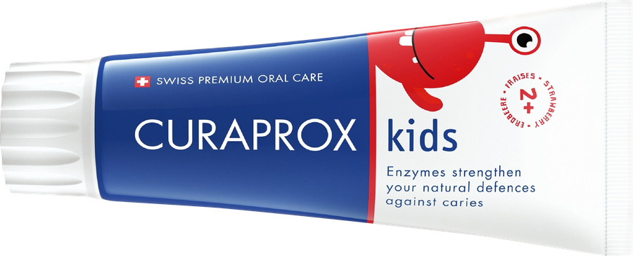 Зубная паста детская CURAPROX Kids со вкусом клубники, с 2 лет, 60мл, превью