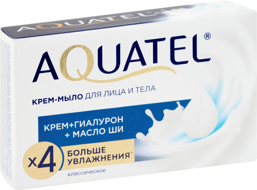 Крем-мыло твердое AQUATEL Классическое, 90г, предпросмотр