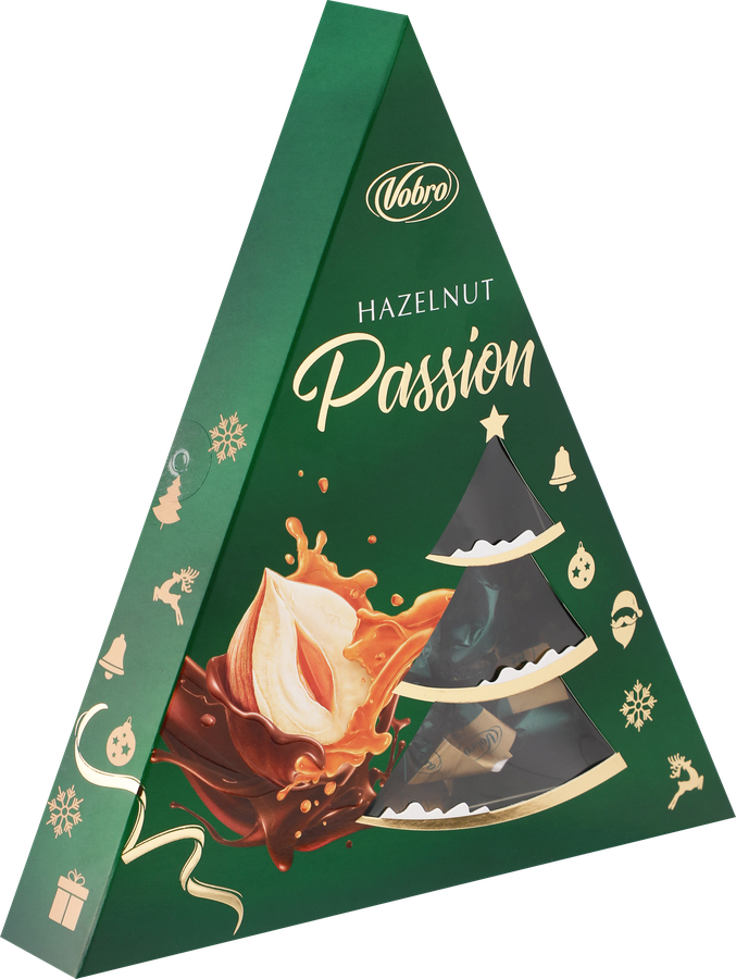 Конфеты шоколадные VOBRO Hazelnut Passion, 126г, предпросмотр