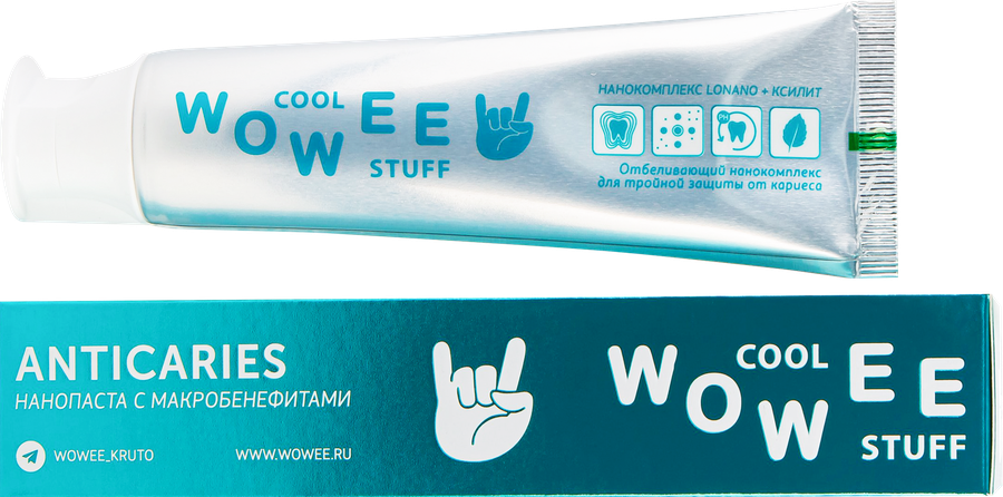 Зубная паста WOWEE Anticaries, 60мл, предпросмотр