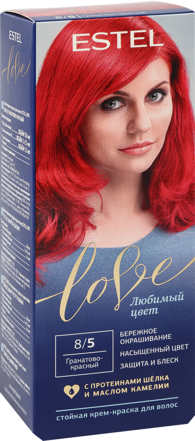 Краска для волос ESTEL Love 8/5 Гранатово-красный, 115г, превью