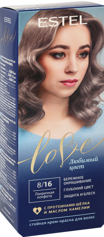 Краска для волос ESTEL Love 8/16 Лакричная конфета, 115г, предпросмотр