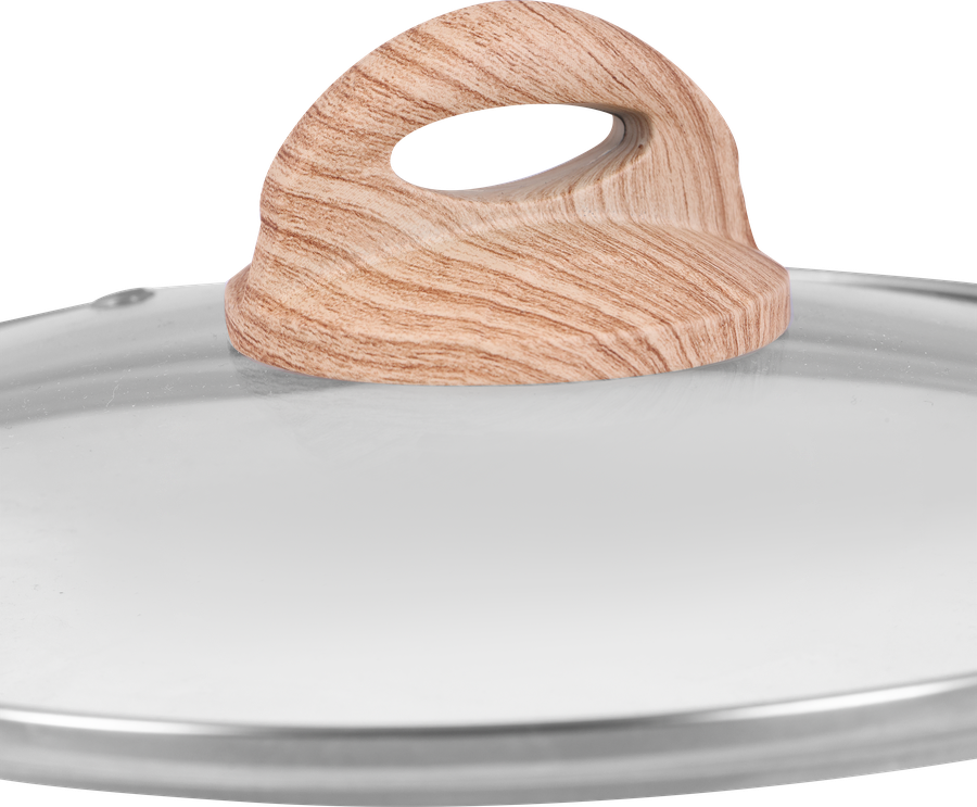 Кастрюля HOMECLUB Midori литая со стеклянной крышкой, антипригарное покрытие, ручка soft touch, 5.7л, Арт. HM-Ol-5, превью