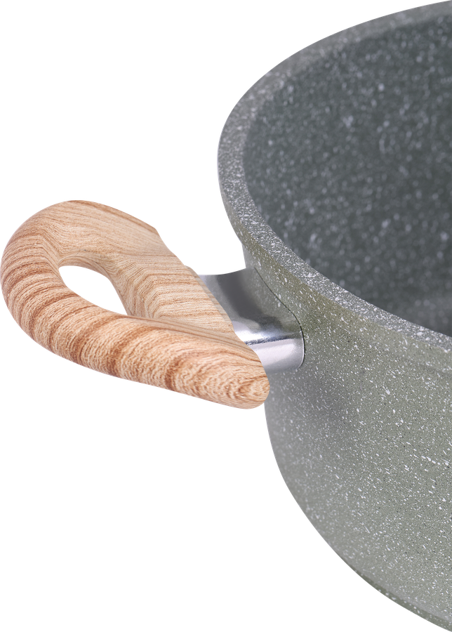 Кастрюля HOMECLUB Midori литая со стеклянной крышкой, антипригарное покрытие, ручка soft touch, 5.7л, Арт. HM-Ol-5, предпросмотр