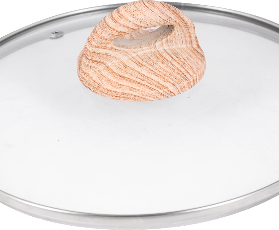 Кастрюля HOMECLUB Midori литая со стеклянной крышкой, антипригарное покрытие, ручка soft touch, 5.7л, Арт. HM-Ol-5, превью