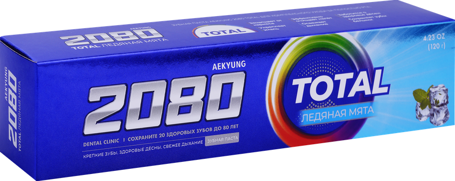 Зубная паста DENTAL CLINIC 2080 Ледяная мята, 120г, предпросмотр