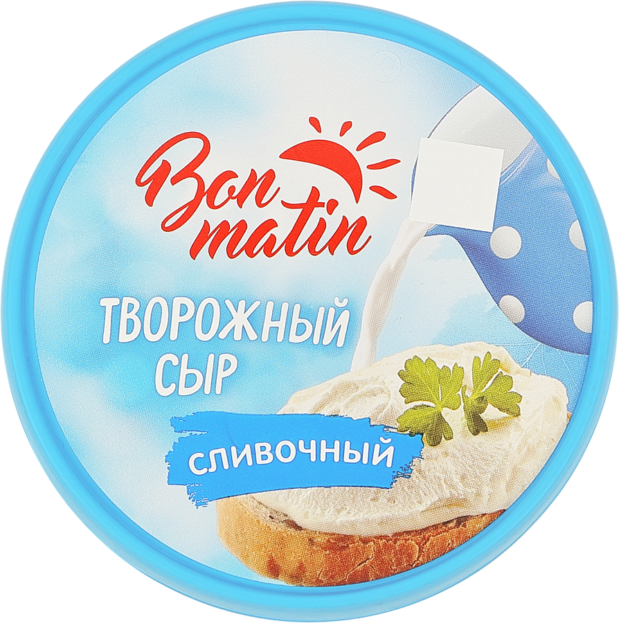 Сыр творожный BON MATIN Сливочный 30%, без змж 130г, 130г, превью