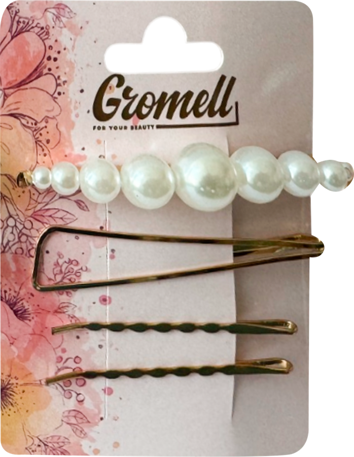 Зажим для волос GROMELL Арт. LZAZH003, 3шт, предпросмотр
