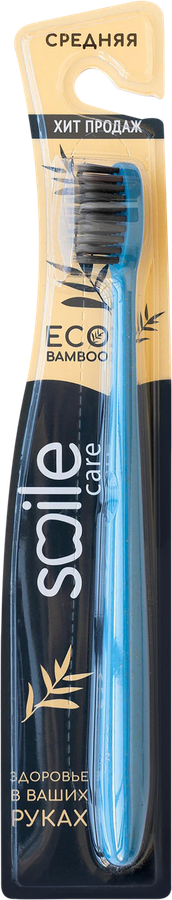 Зубная щетка SMILE CARE Eco bamboo с бамбуковым углем, превью