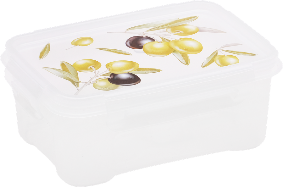 Контейнер для СВЧ ПОЛИМЕРБЫТ Fresh олива, прямоугольный, 0.75л, предпросмотр