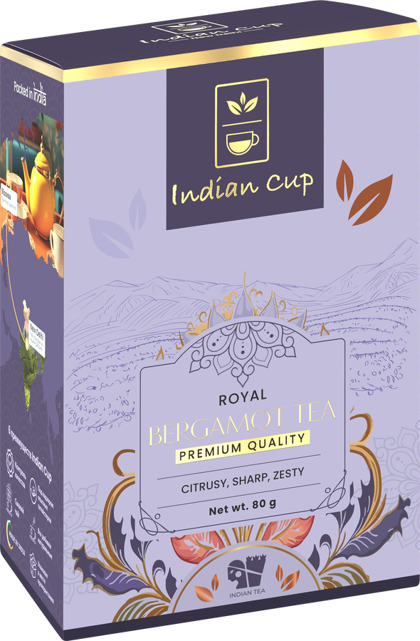 Чай черный INDIAN CUP Королевский чай с бергамотом, 80г, предпросмотр